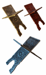 Tavil Selçuklu Motifli Katlanabilir Rahle | Ahşap Görünümlü Kur’an ve Kitap Standı